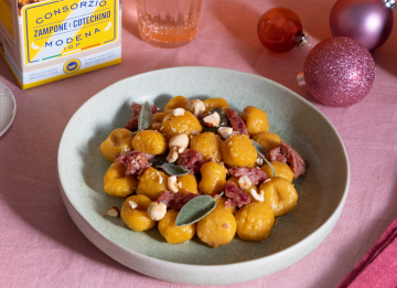 Gnocchi di zucca con Cotechino Modena IGP